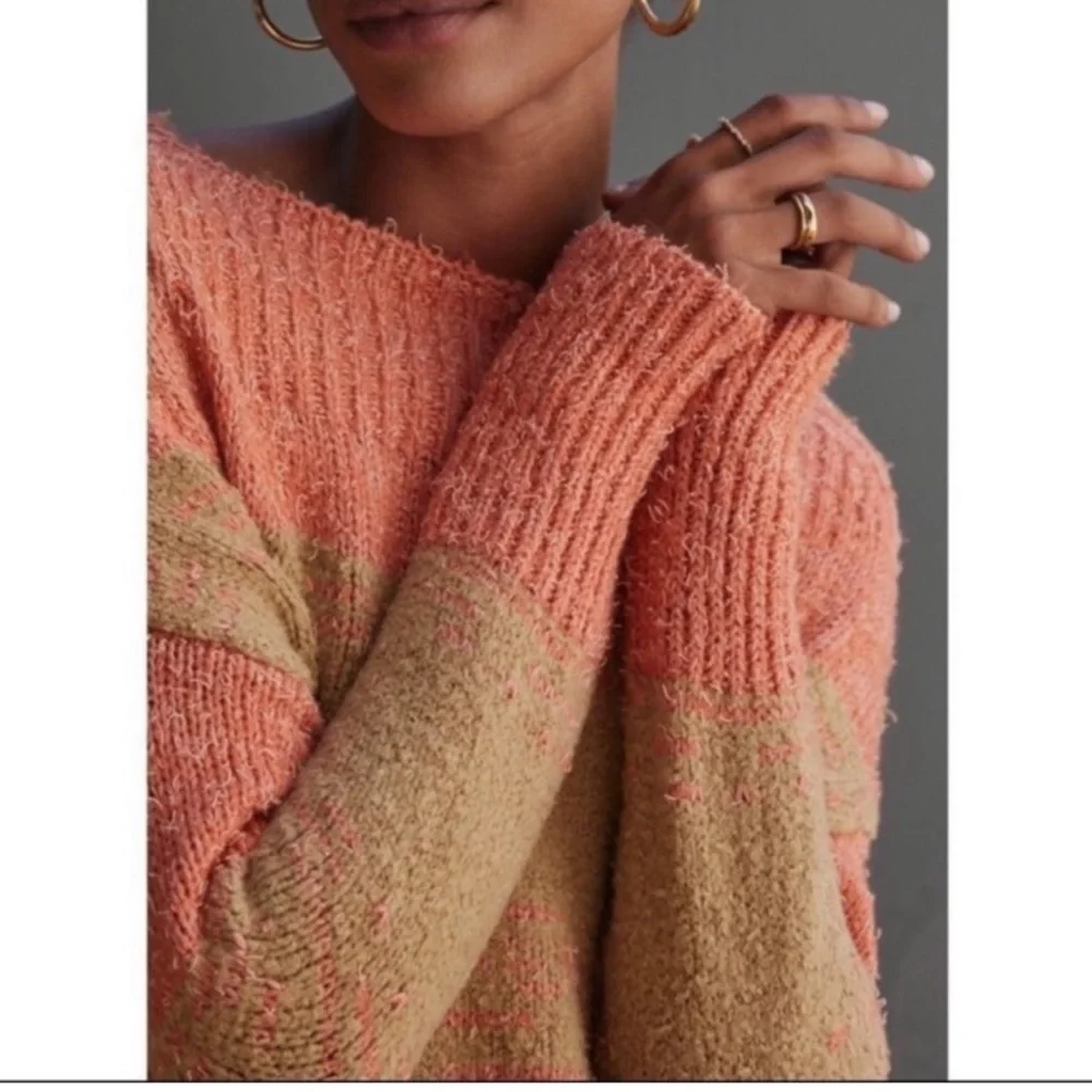 ANTHROPOLOGIE • Pilcro Striped Rugby Style Stripe Tunic Length Sweater - Picture 3 of 15